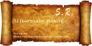 Silberstein Rudolf névjegykártya
